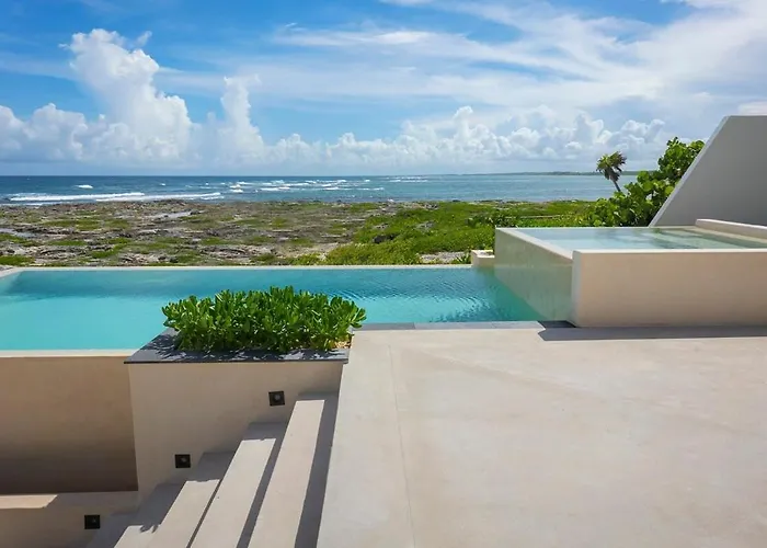 Oceanview 8br Luxury Double Villa, Concierge &pools-tankah Bay Villa Tancah